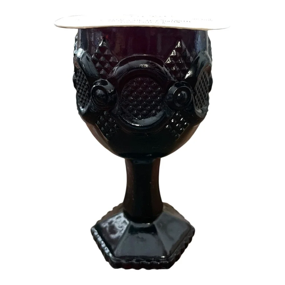 Avon 1876 Cape Cod Collection Wine Goblet Candlette Holder Bayberry NIB Vintage
